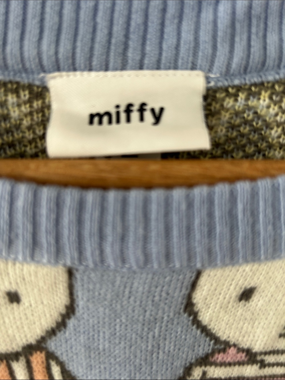 Miffy Blue Knit Novelty Sweater Size M - Picture 5 of 8
